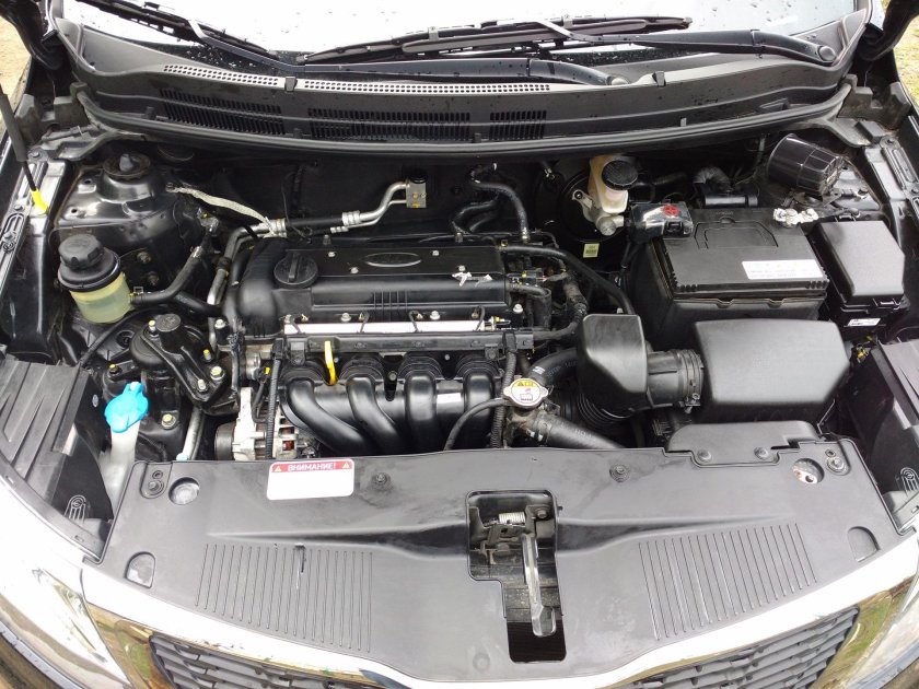 Подкапотка Киа Рио 3