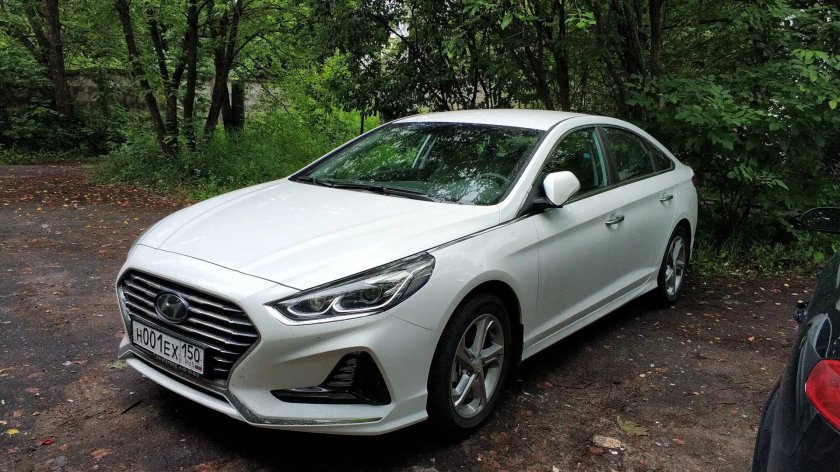 Hyundai Sonata 2018 белая