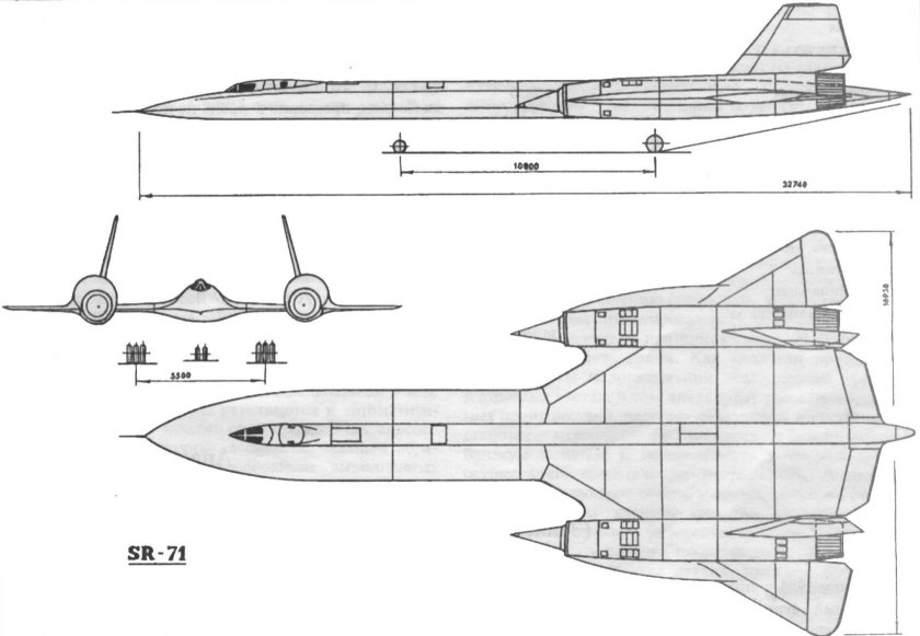 SR-71 Blackbird чертежи