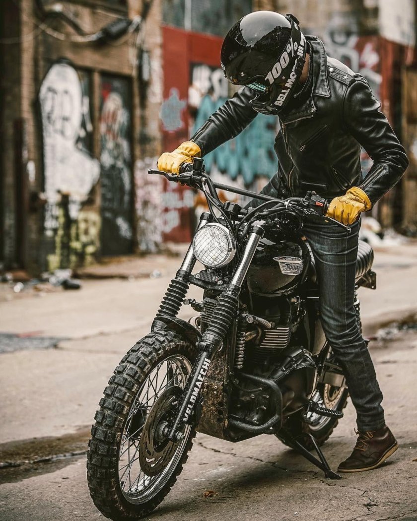 Мотоцикл в стиле брат