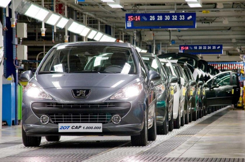 Завод Пежо во Франции