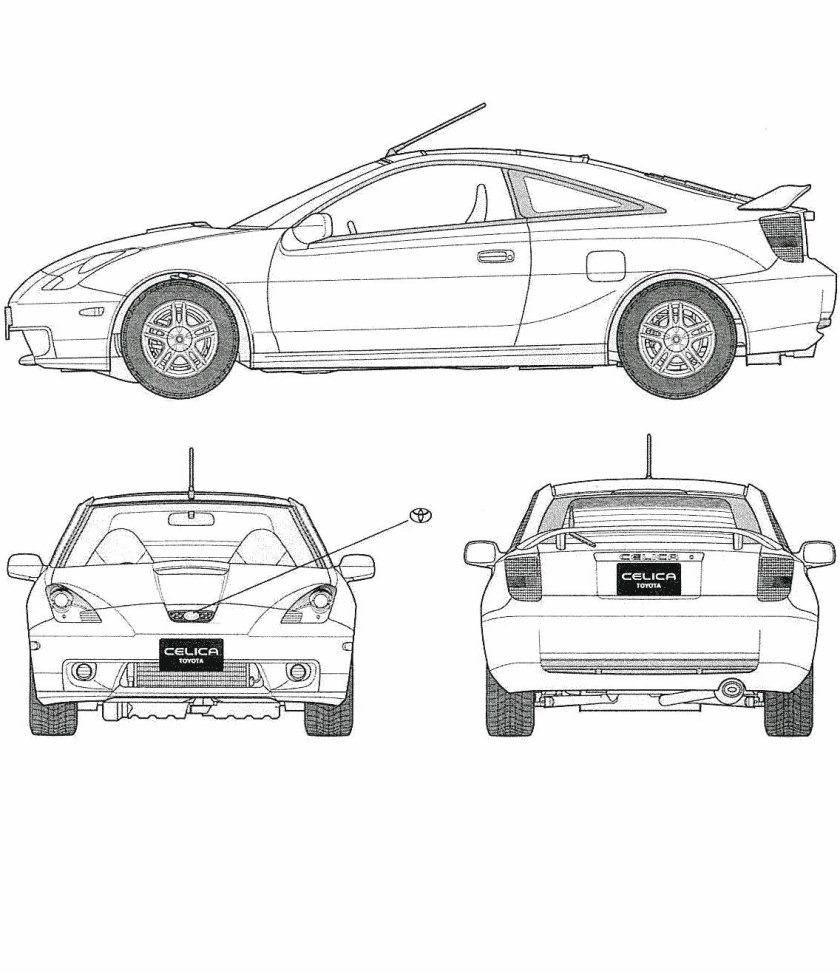 Toyota Celica Blueprint