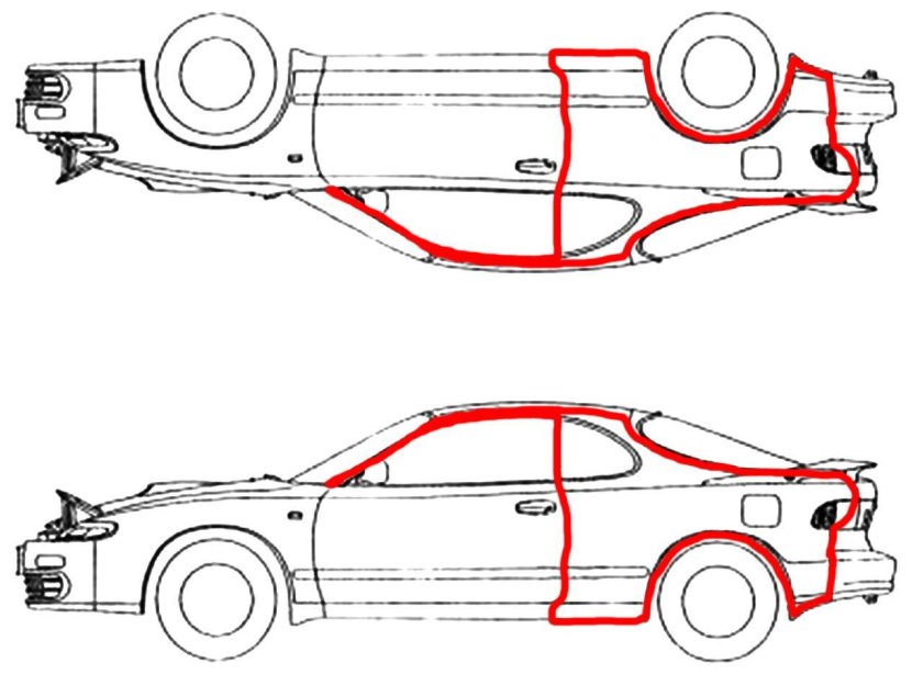 Чертеж тойота супра