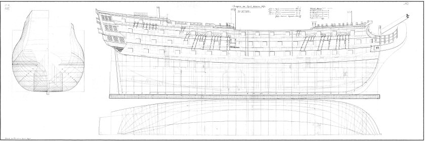 Чертежи корабля HMS Surprise