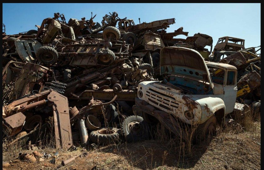 Кладбище военной техники в Эритрее