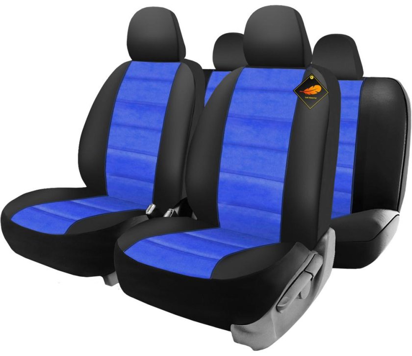 Комплект чехлов "Golfstrim" Golf-1105 BK, черный, эко-кожа-плис.