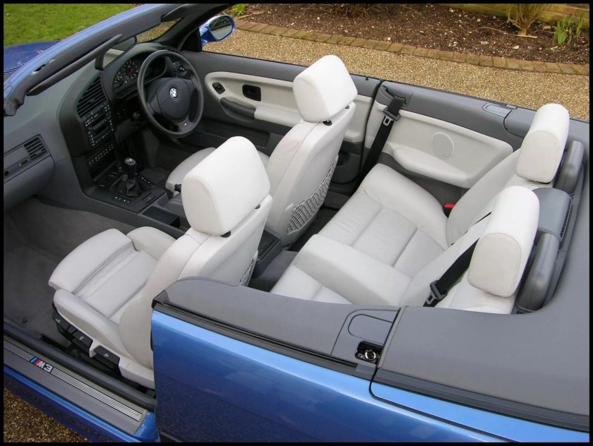 БМВ е36 кабриолет салон