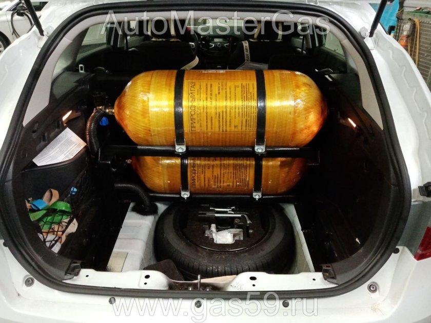 Багажник Веста с метаном габариты