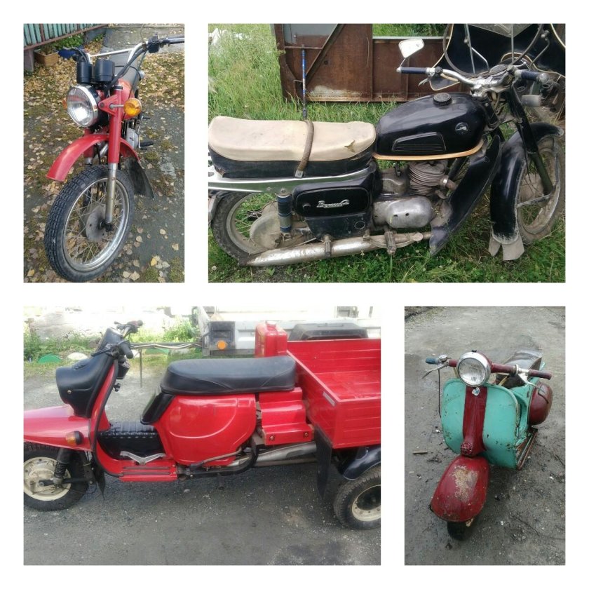 Мотоцикл Восход с прицепом