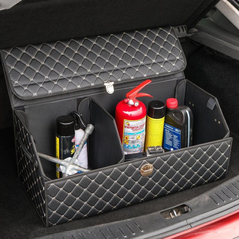 Органайзер-сумка "Eva Барс" в багажник черный (50*30*30)