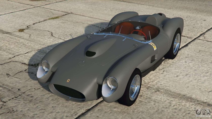 250 Testa Rossa 1956 года на белом фоне