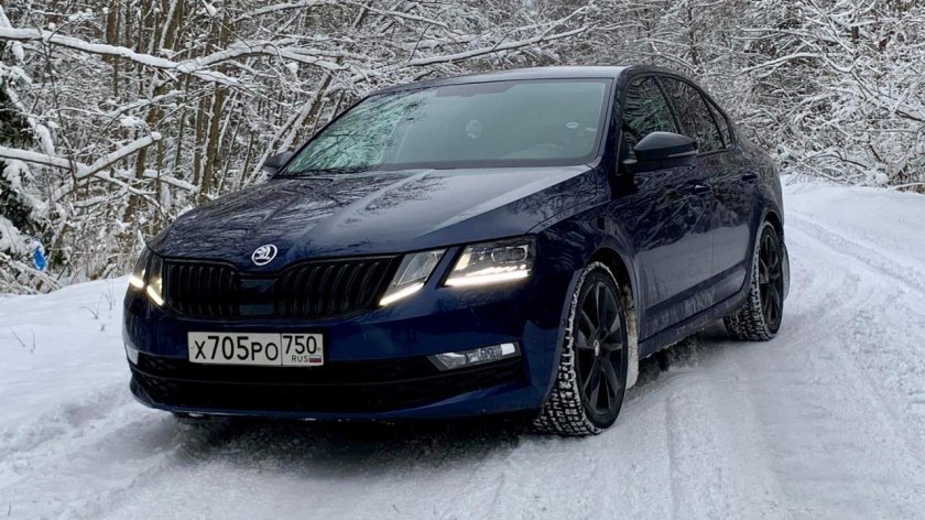 Skoda Octavia a7 2017 черная