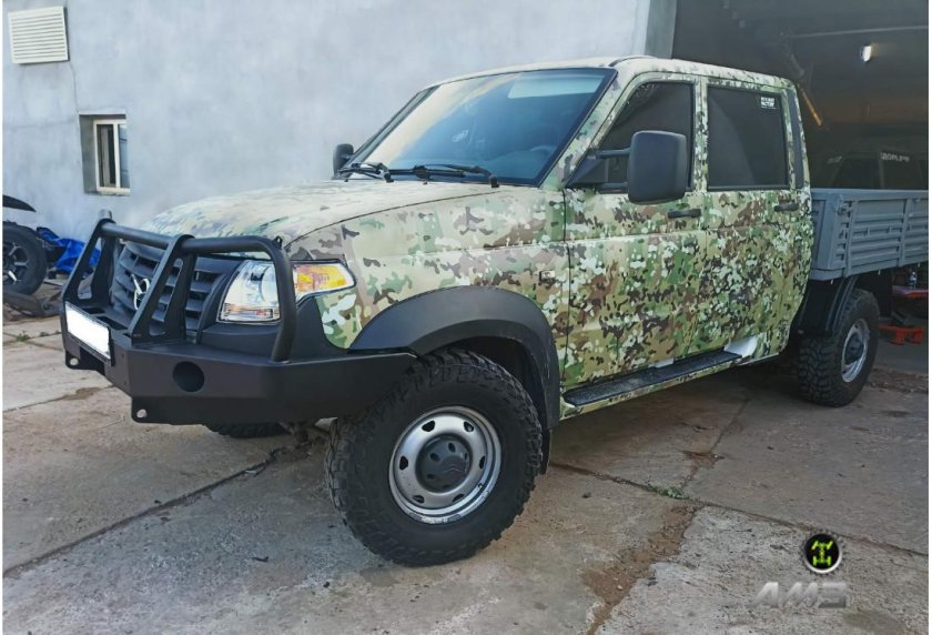 Усиленный бампер на уаз патриот