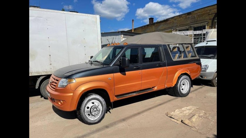 УАЗ профи с двухрядной кабиной