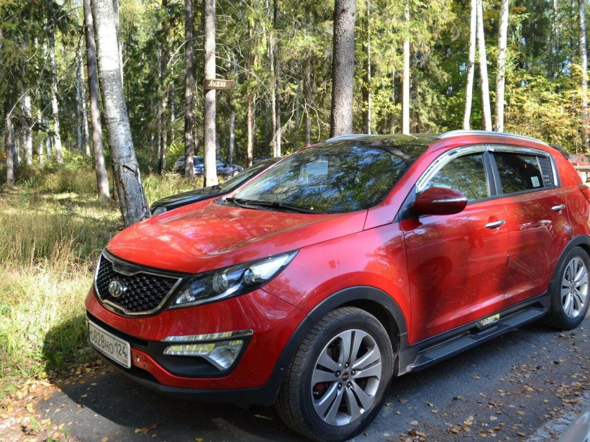 Киа Спортейдж красная