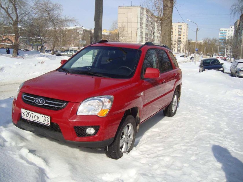 Kia Sportage 2 2009 красный
