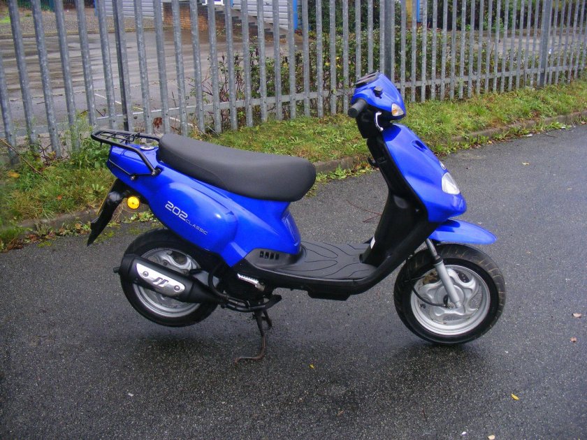 Синий мокик