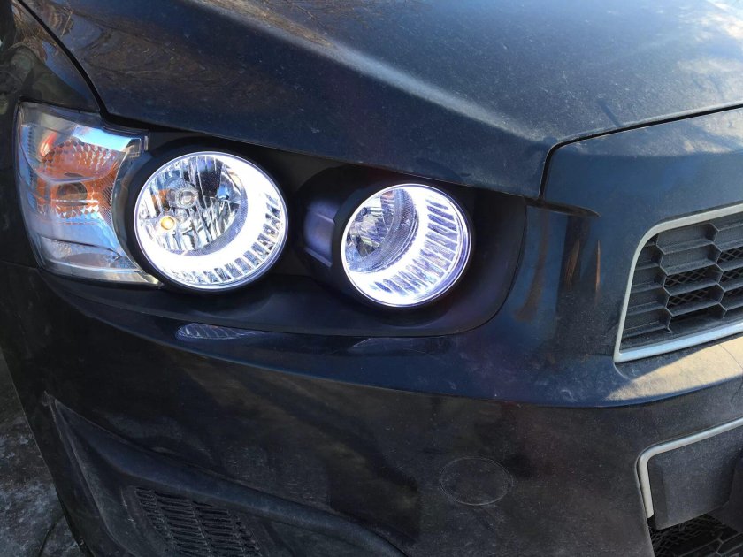 Aveo t300 ангельские глазки