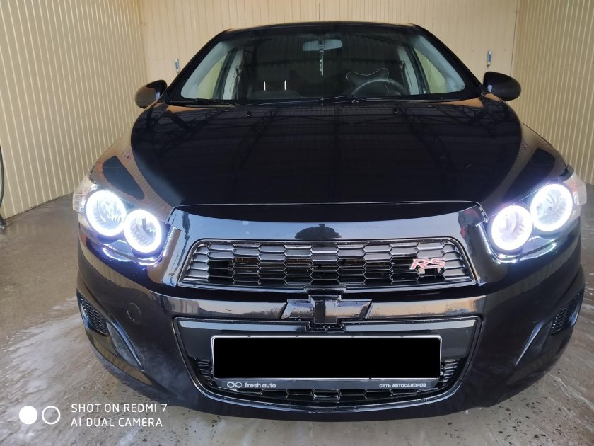 Chevrolet Aveo t300 ангельские глазки