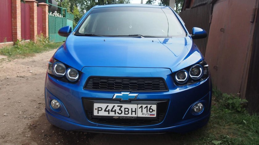 Авео т300 линзы в фары