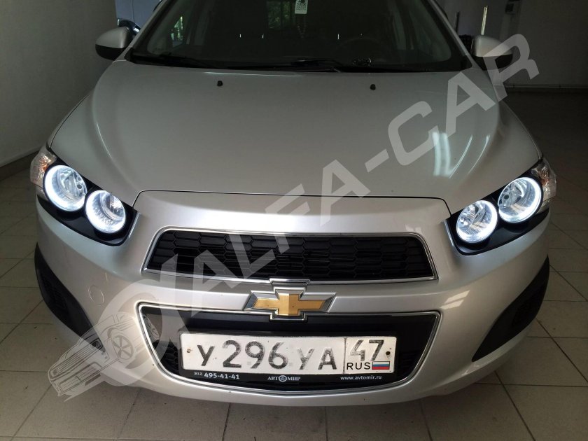 Aveo t300 ангельские глазки