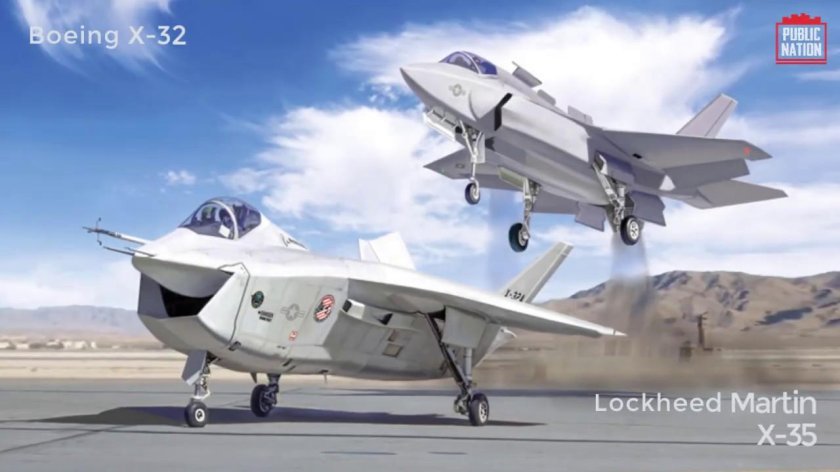 Boeing x 32 и Lockheed Martin x 35