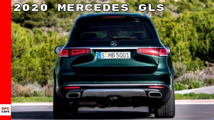 Мерседес ГЛС сзади