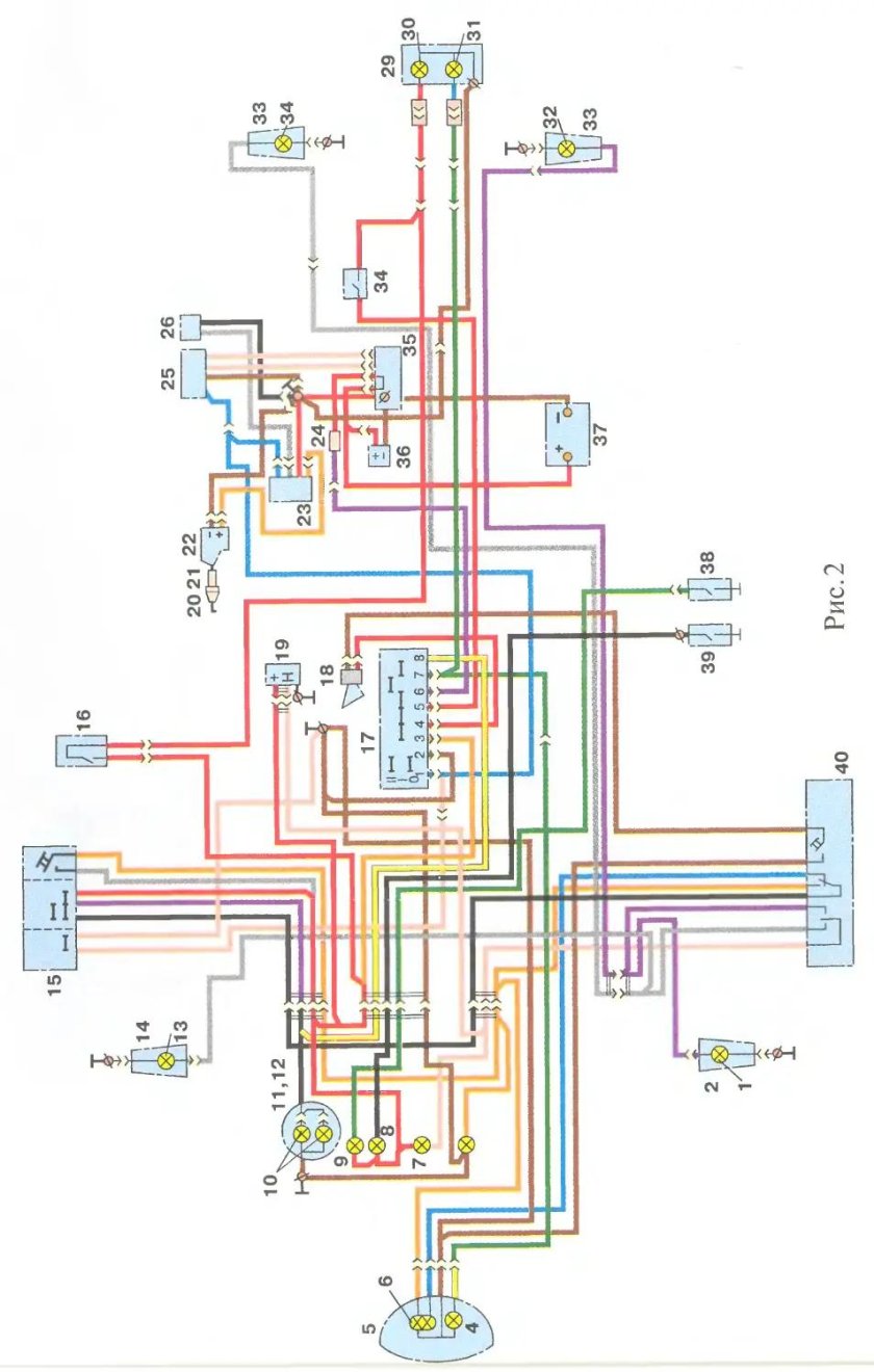 Электрическая схема ИЖ Юпитер 5