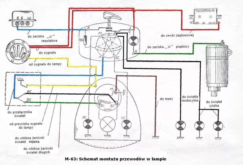 Схема подключения замка зажигания мотоцикла к 750