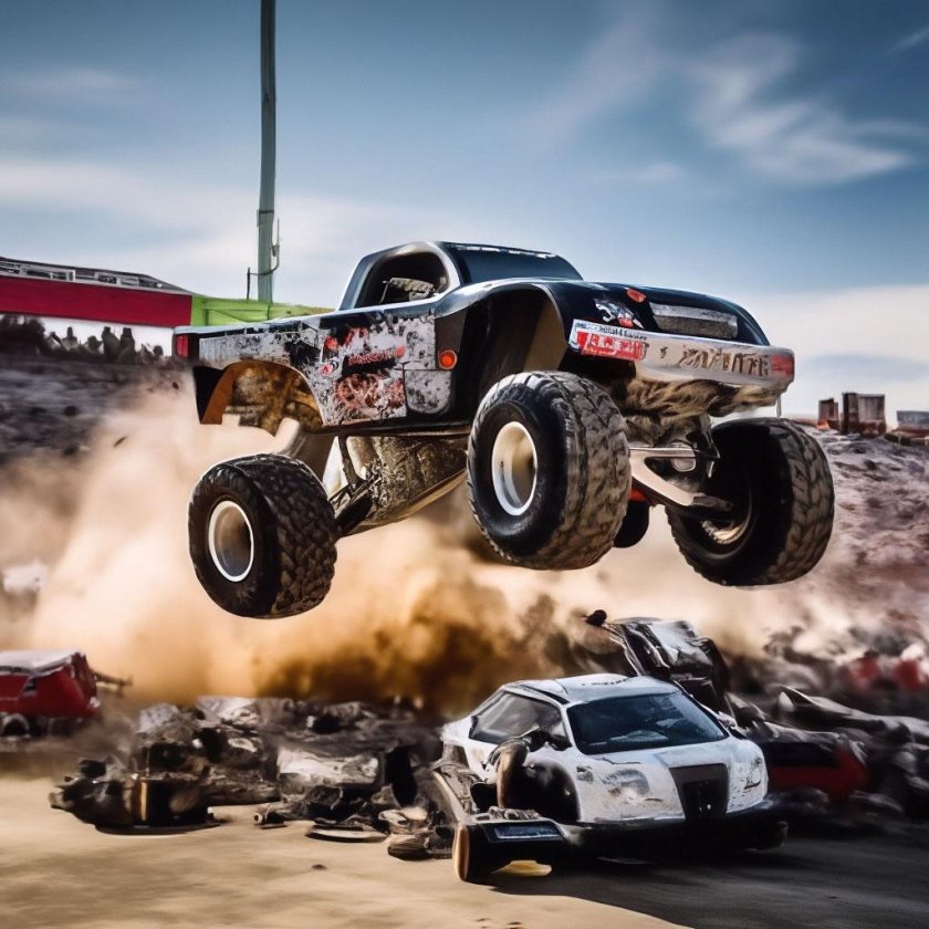 Монстр трак гонка