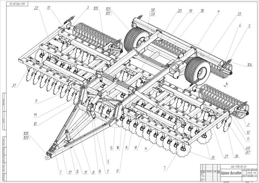 Дисковая борона БДТ 3.2