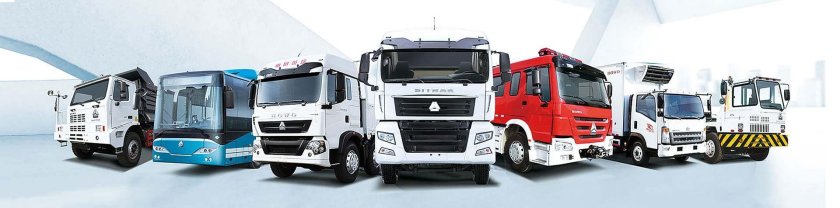 Грузовая техника в ряд