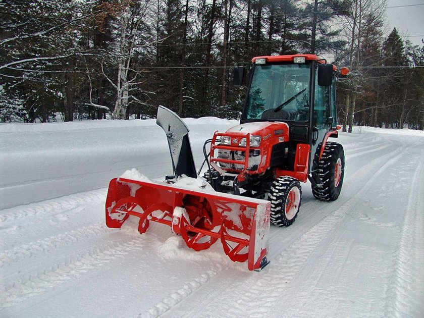 Снегоротор на Kubota b5001