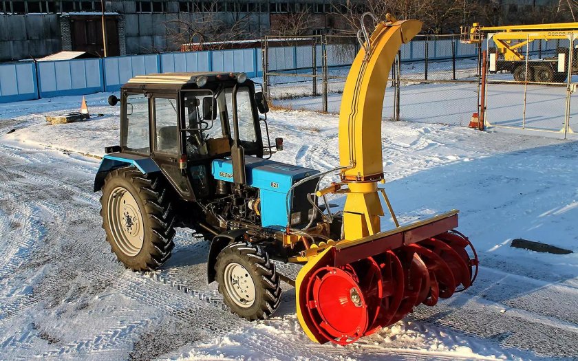 Шнекороторный снегоочиститель для МТЗ 82
