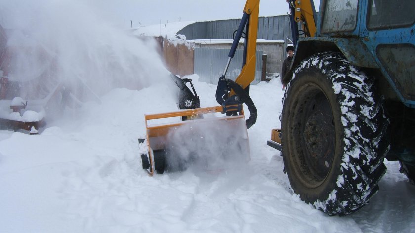 Снегоочиститель фрезерно-роторный Амкодор 9512