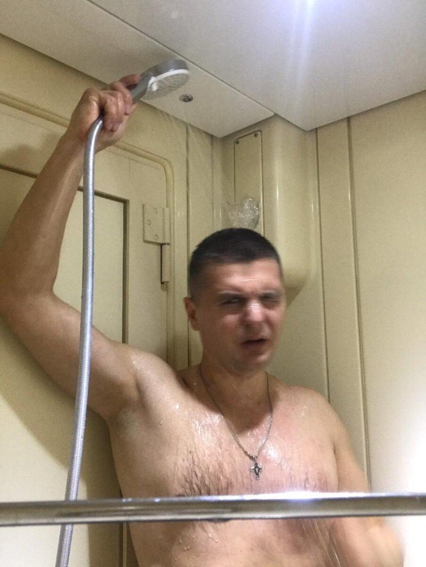 Душ в поезде