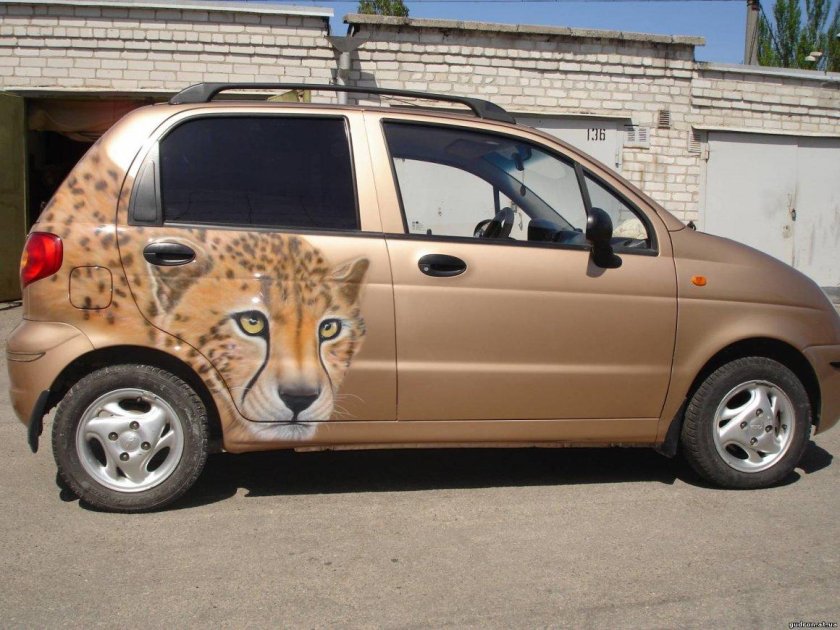 Дэу Матиз леопард