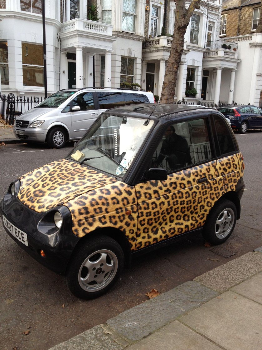 Леопардовый мини Купер
