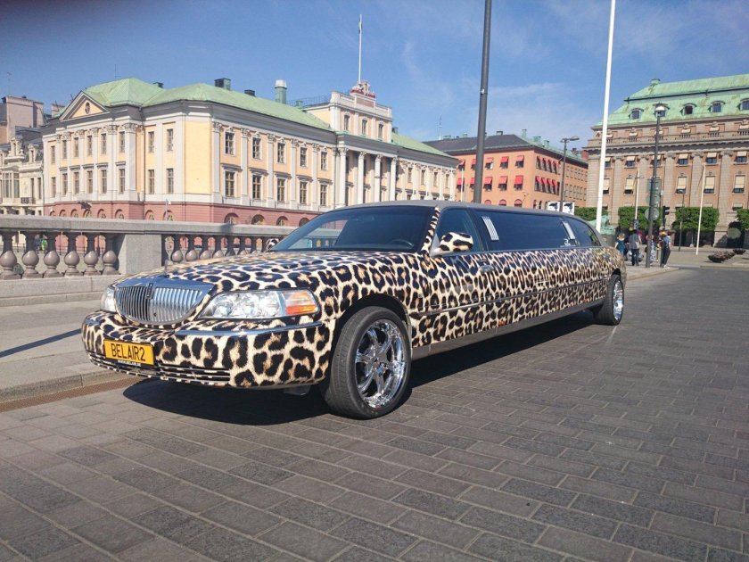 Леопардовый лимузин
