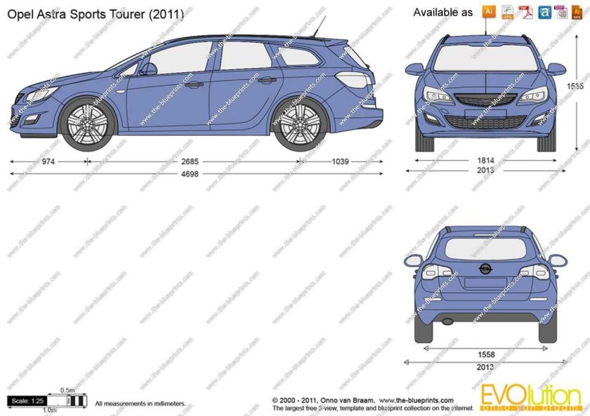 Опель инсигния универсал габариты