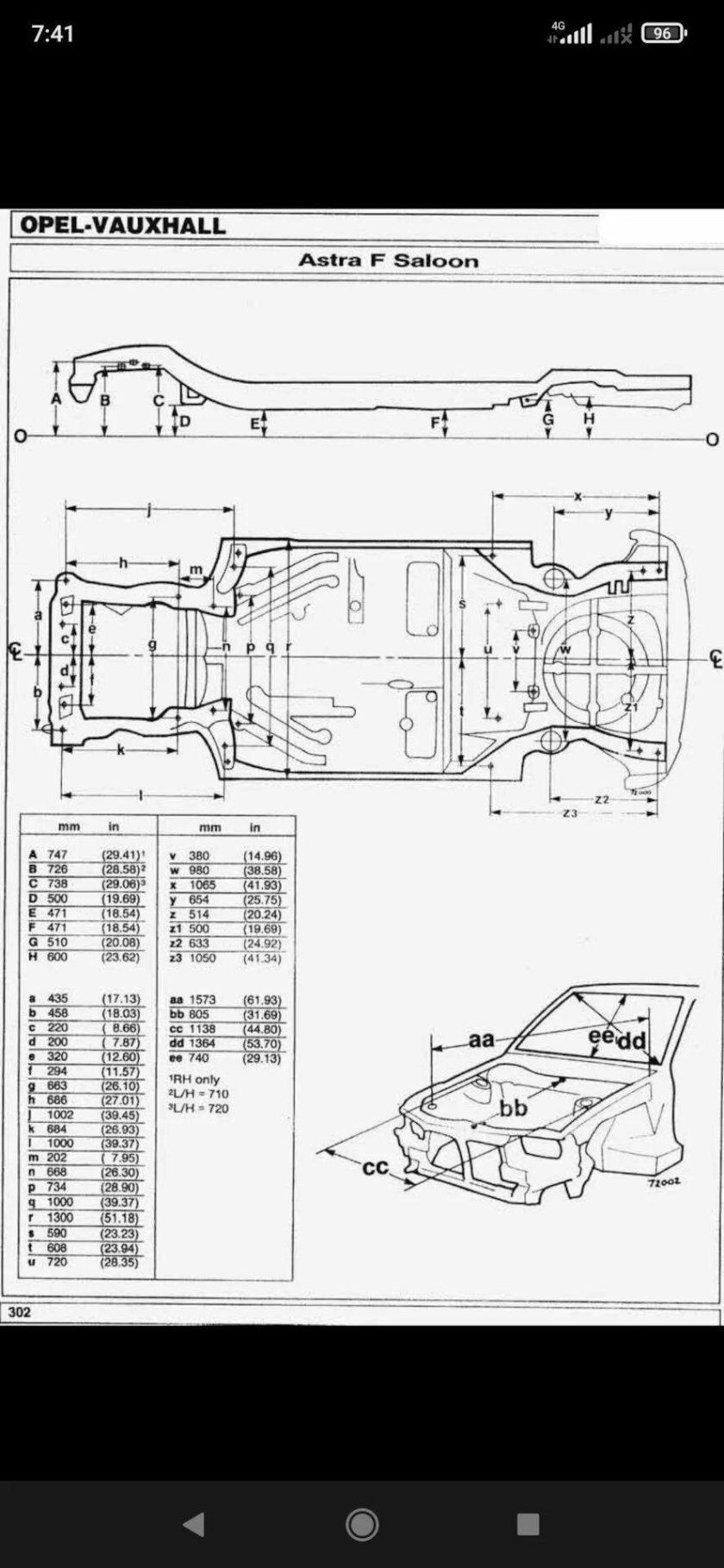 Кузовные Размеры Опель Астра h