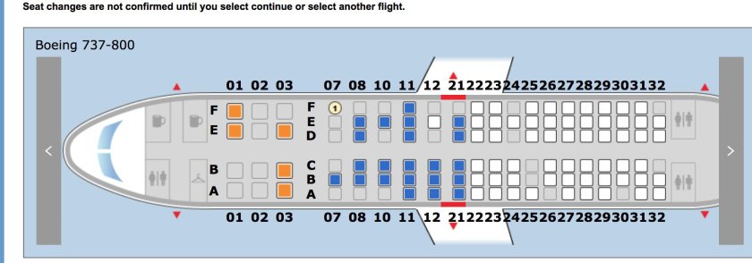 Боинг 737-900 схема салона