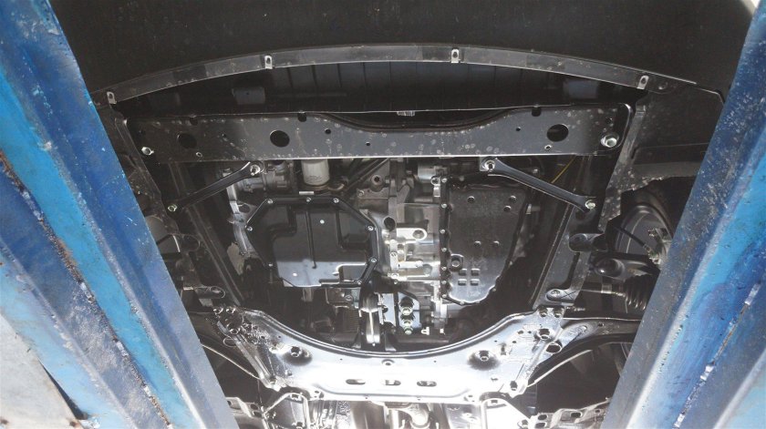 Защита картера двигателя и кпп nissan qashqai