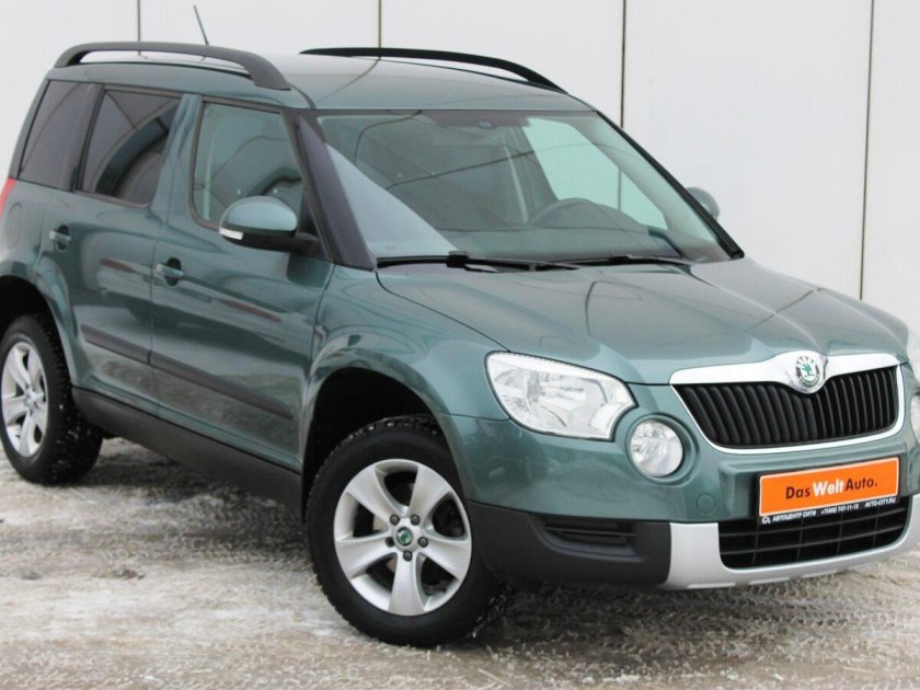 Шкода йети зеленая