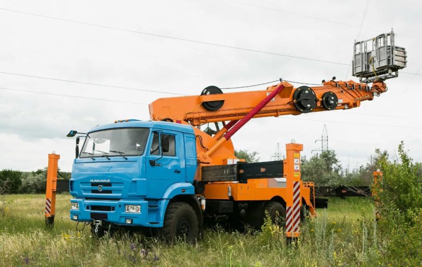 Автовышка КАМАЗ вездеход 32 метра