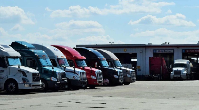 Водитель грузовика в США