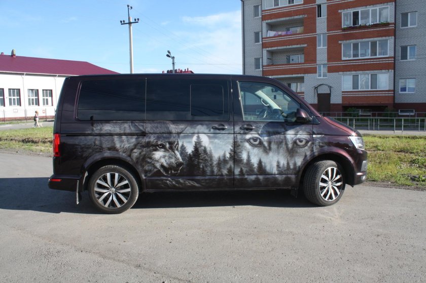 Фольксваген Транспортер аэрография