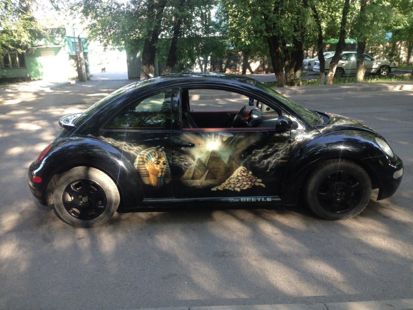Volkswagen beetle аэрография