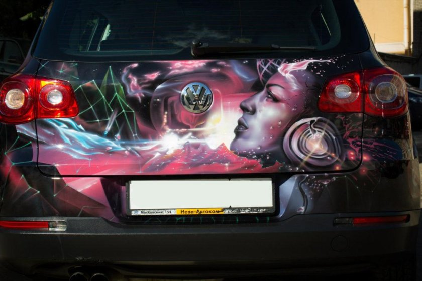 Аэрография на авто космос