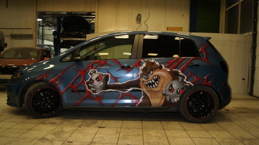 Гольф 6 аэрография